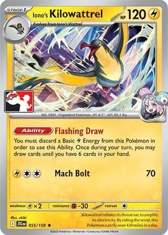 Iono's Kilowattrel — Prize Pack Series Cards — Pokemon