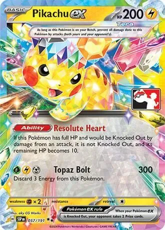 Pikachu ex — Prize Pack Series Cards — Pokemon