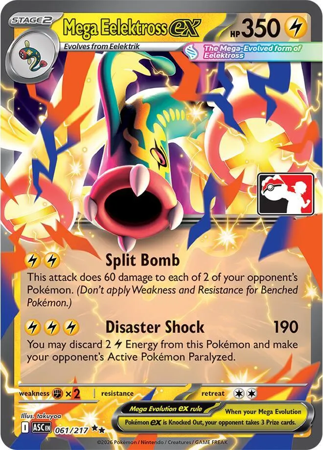Mega Eelektross ex — Prize Pack Series Cards — Pokemon
