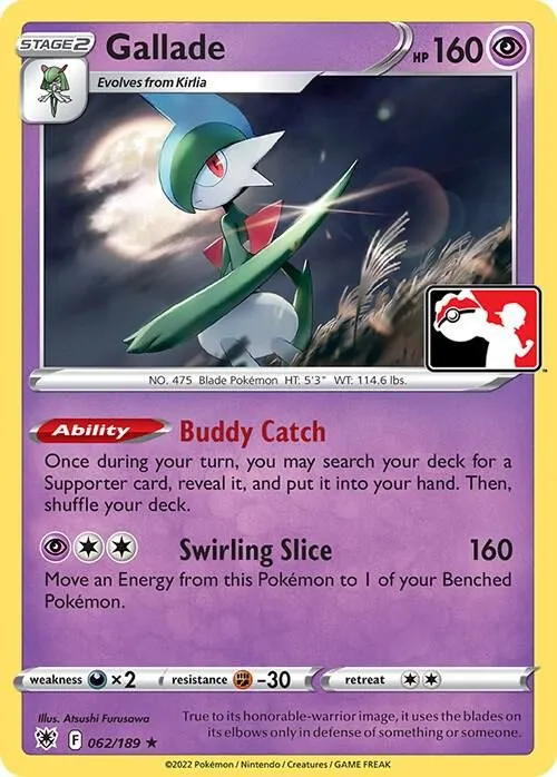 Gallade — Prize Pack Series Cards — Pokémon