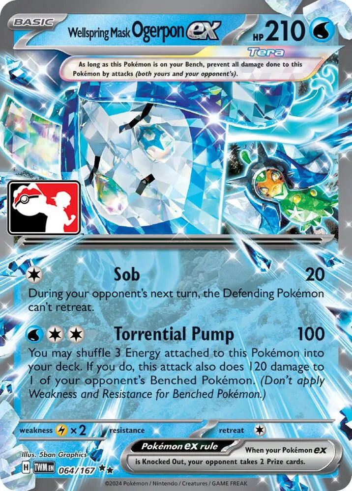Ogerpon Masque du Puits ex — Prize Pack Series Cards — Pokémon
