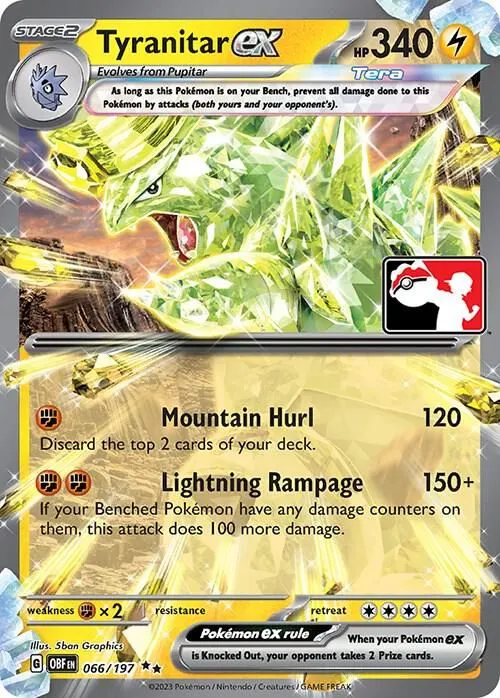 Tyranitar ex — Prize Pack Series Cards — Pokémon