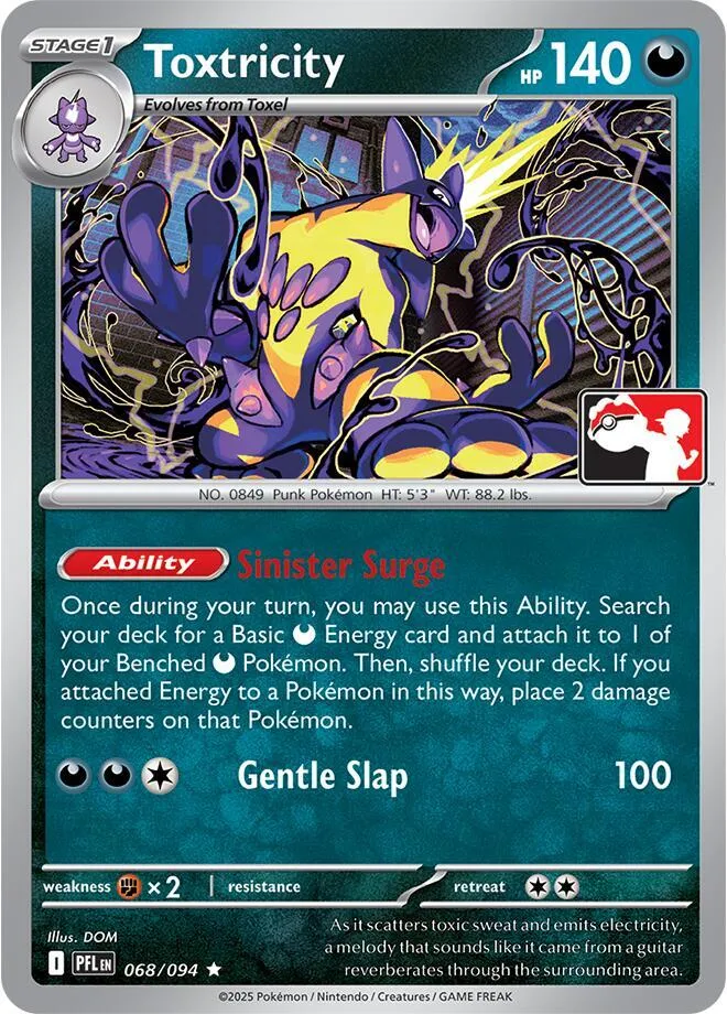 Toxtricity — Prize Pack Series Cards — Pokemon