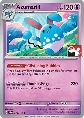 Azumarill — Prize Pack Series Cards — Pokemon