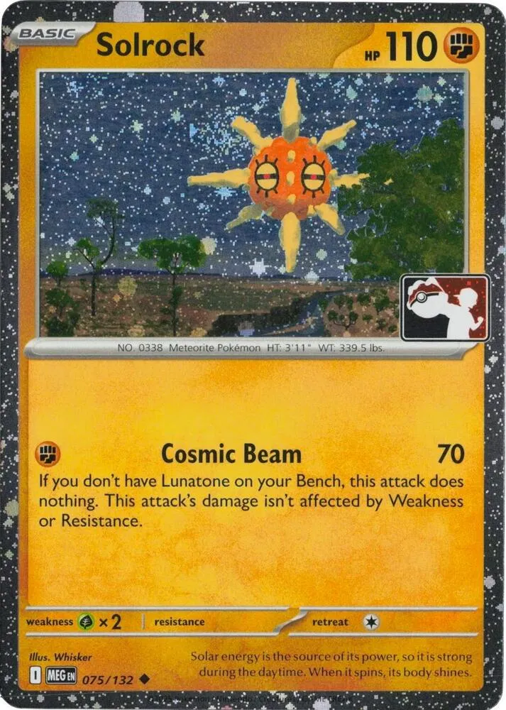 Solrock — Prize Pack Series Cards — Pokemon