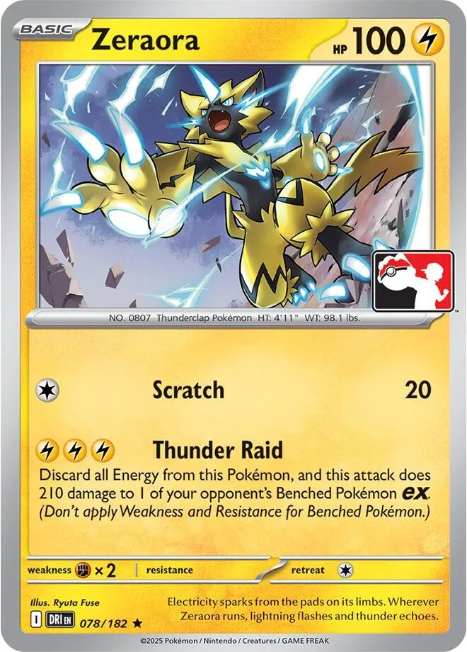 Zeraora — Prize Pack Series Cards — Pokemon