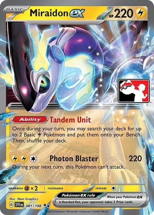 Miraidon ex — Prize Pack Series Cards — Pokemon