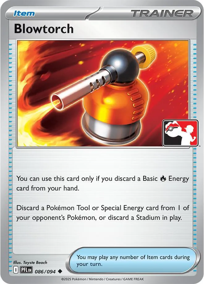 Blowtorch — Prize Pack Series Cards — Pokemon