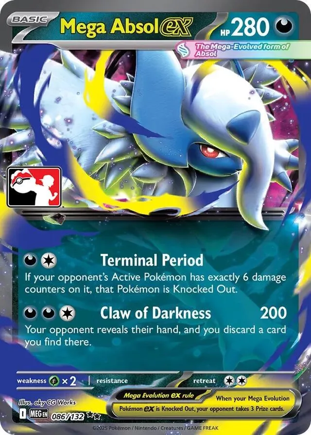 Mega Absol ex — Prize Pack Series Cards — Pokemon