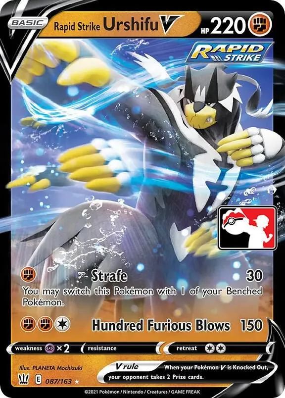 Rapid Strike Urshifu V — Prize Pack Series Cards — Pokémon