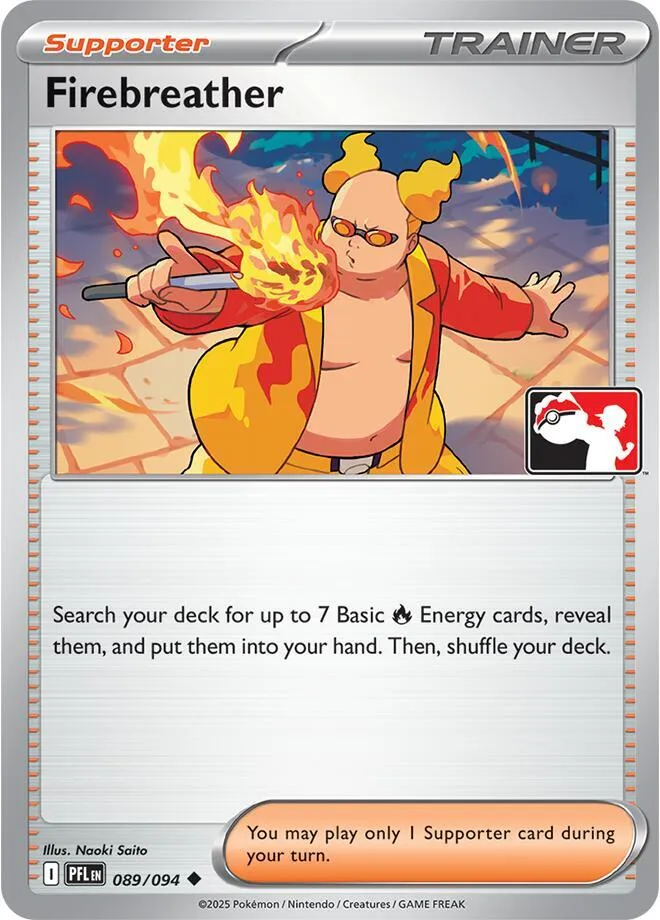 Firebreather — Prize Pack Series Cards — Pokemon