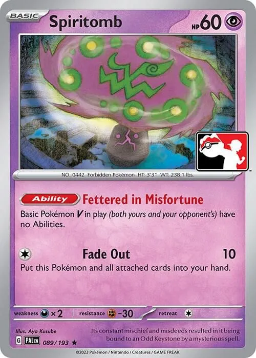 Spiritomb — Prize Pack Series Cards — Pokemon