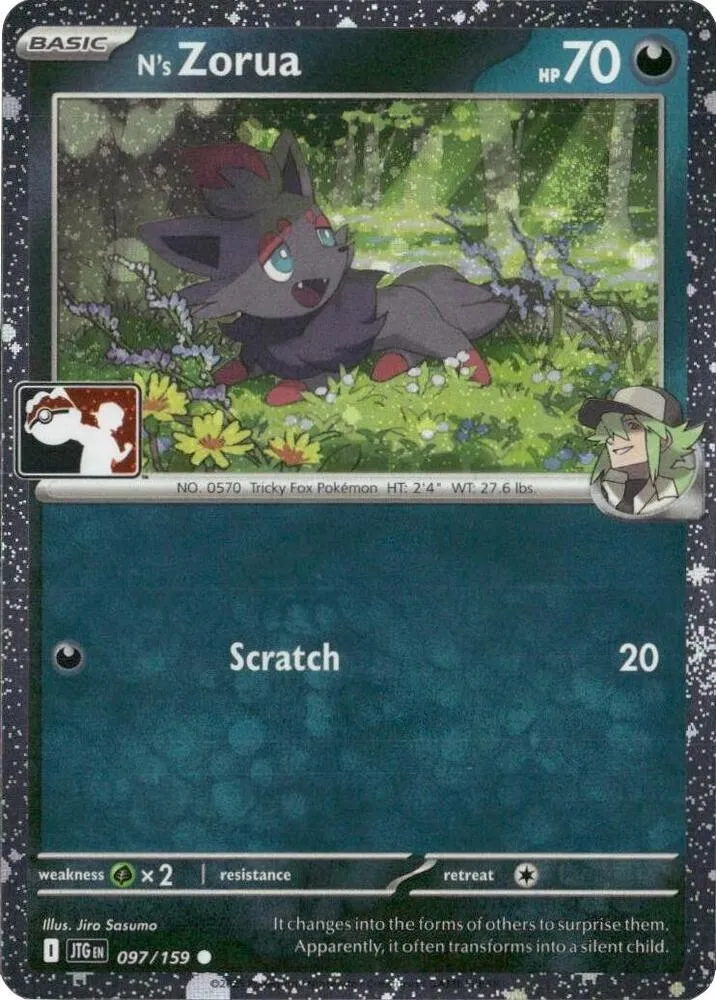 N's Zorua — Prize Pack Series Cards — Pokemon