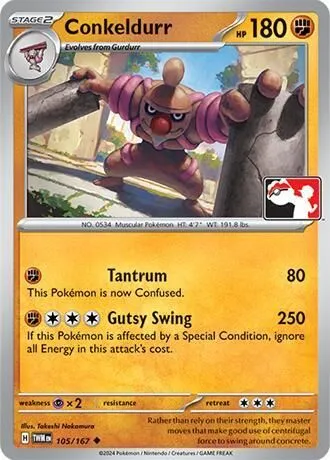 Conkeldurr — Prize Pack Series Cards — Pokémon