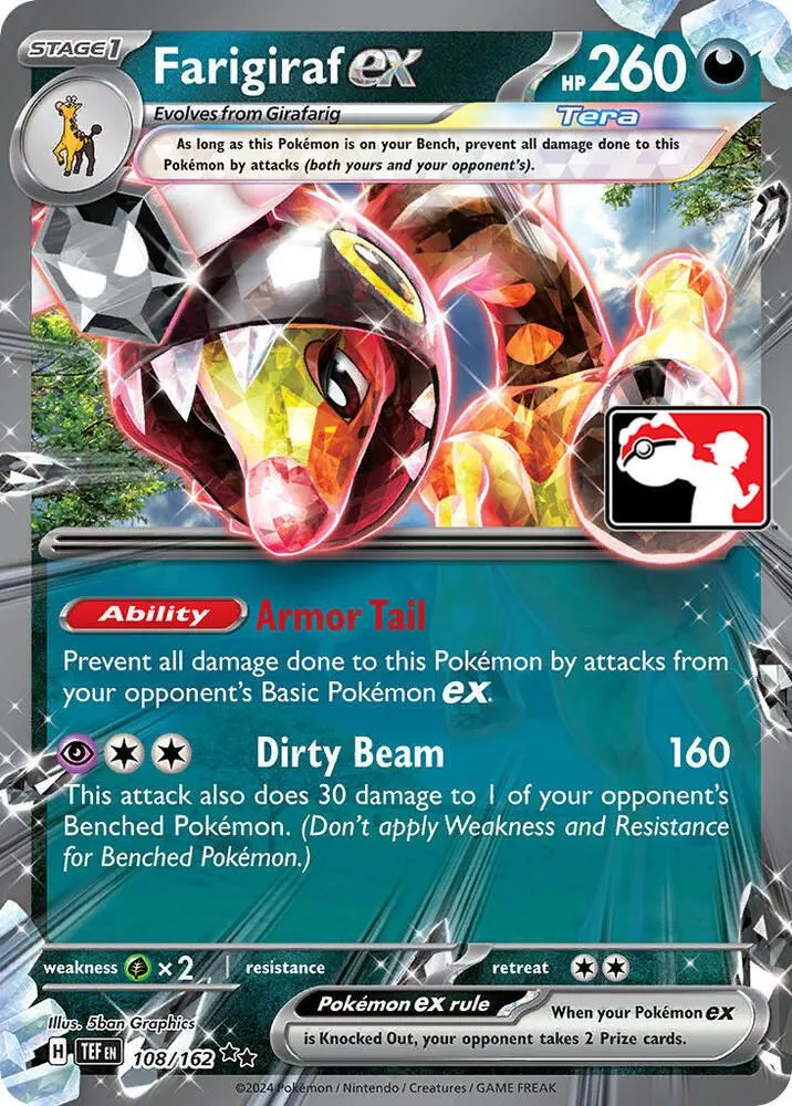Farigiraf ex — Prize Pack Series Cards — Pokemon