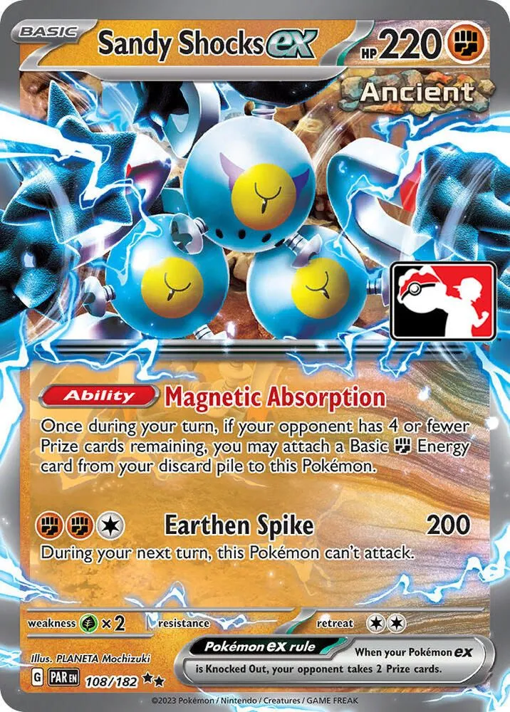 Sandy Shocks ex — Prize Pack Series Cards — Pokemon