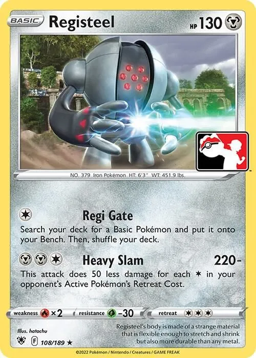 Registeel — Prize Pack Series Cards — Pokémon