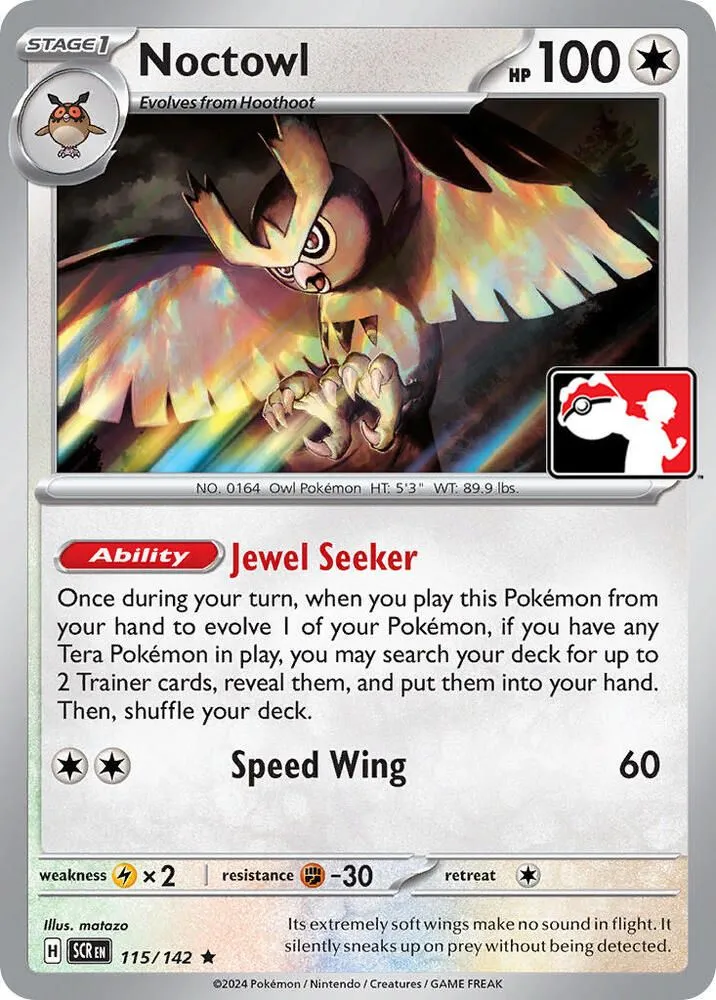 Noctowl — Prize Pack Series Cards — Pokémon