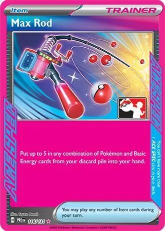 Max Rod — Prize Pack Series Cards — Pokémon