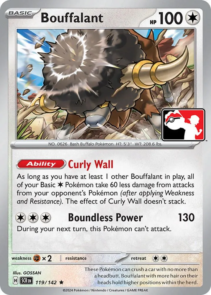 Bouffalant — Prize Pack Series Cards — Pokemon