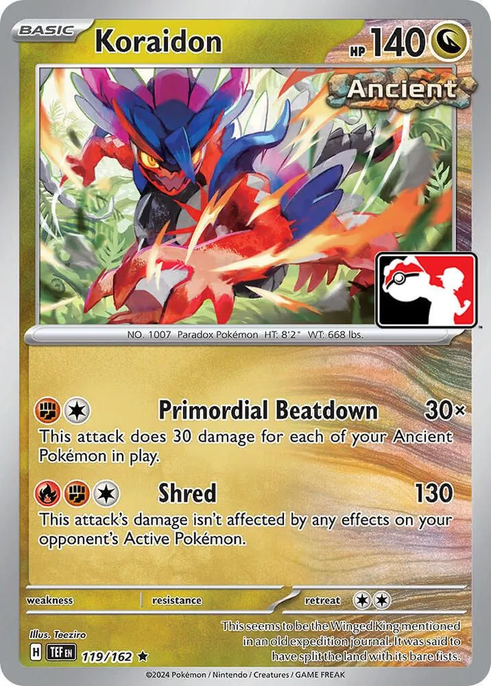 Koraidon — Prize Pack Series Cards — Pokémon