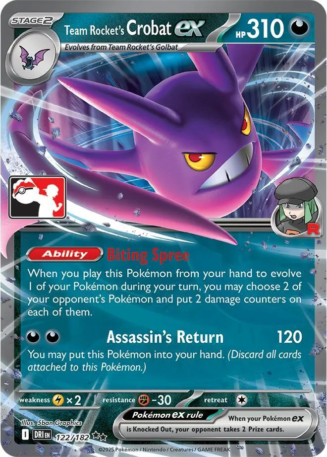 Team Rocket's Crobat ex — Prize Pack Series Cards — Pokemon