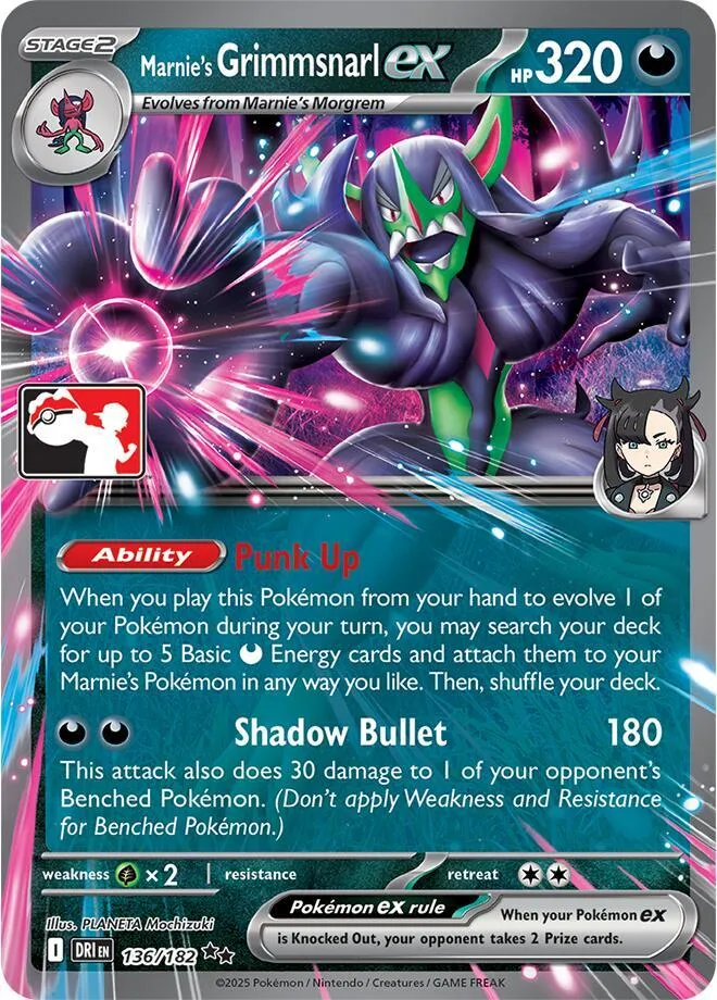 Marnie's Grimmsnarl ex — Prize Pack Series Cards — Pokemon