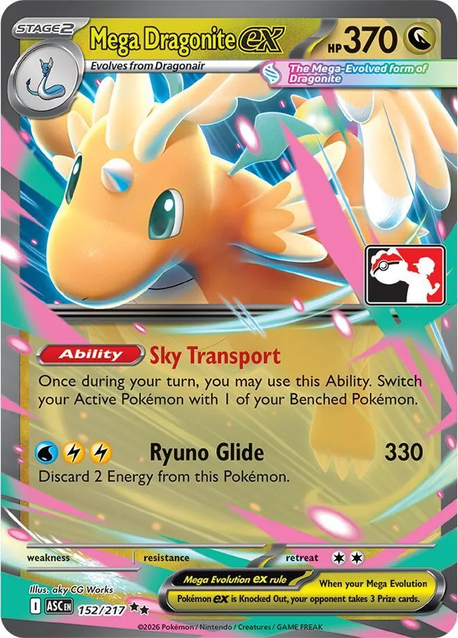 Mega Dragonite ex — Prize Pack Series Cards — Pokemon