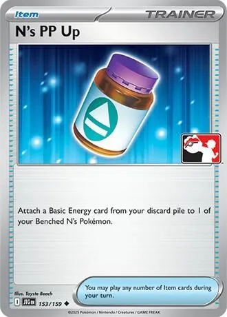 N's PP Up from Prize Pack Series Cards - Pokemon