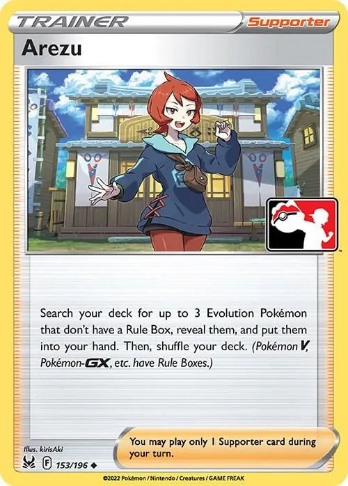 Arezu — Prize Pack Series Cards — Pokémon