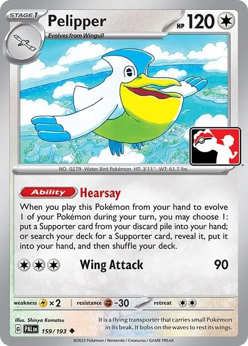 Pelipper — Prize Pack Series Cards — Pokemon