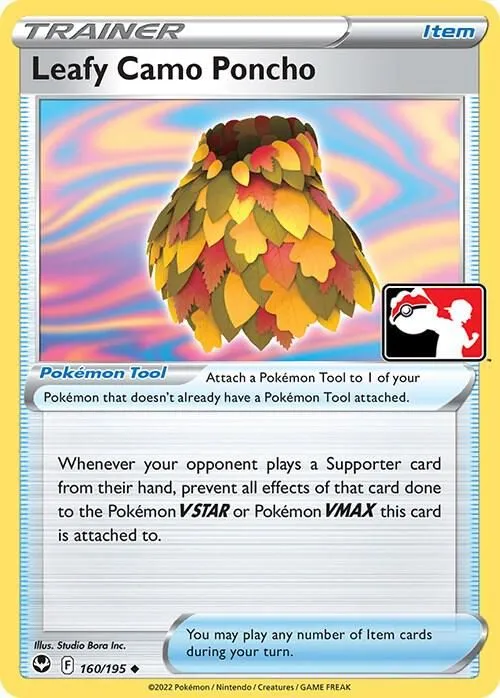 Leafy Camo Poncho — Prize Pack Series Cards — Pokemon
