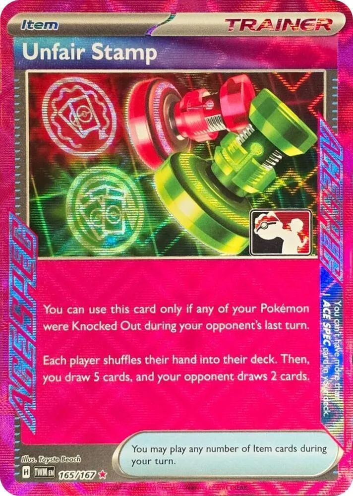 Unfair Stamp — Prize Pack Series Cards — Pokemon