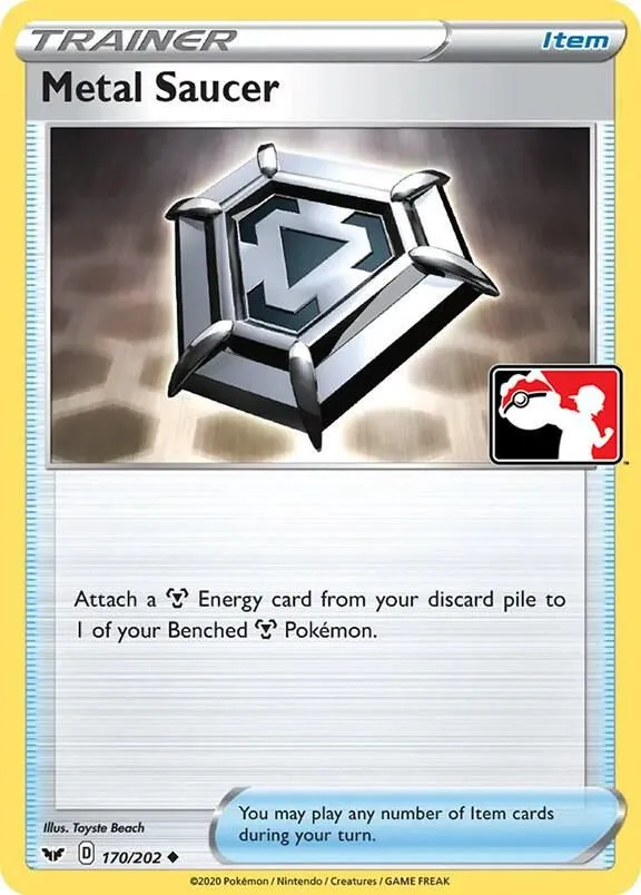 Metal Saucer — Prize Pack Series Cards — Pokemon