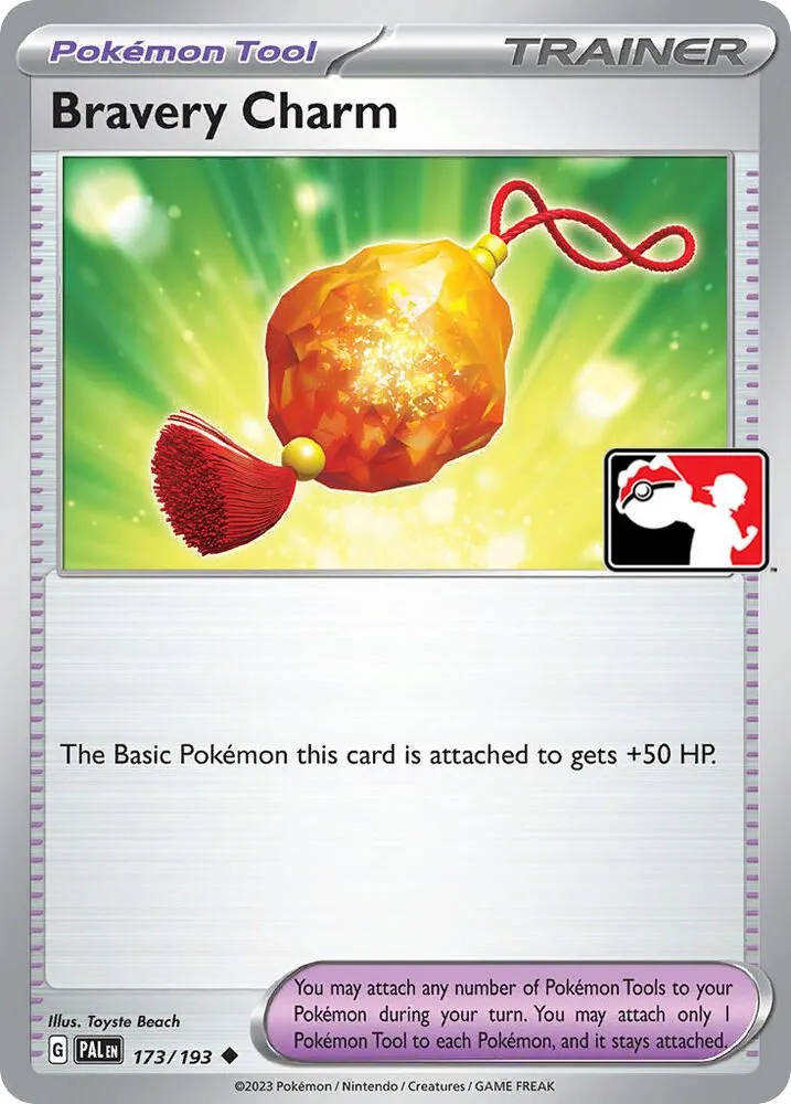 Bravery Charm — Prize Pack Series Cards — Pokemon