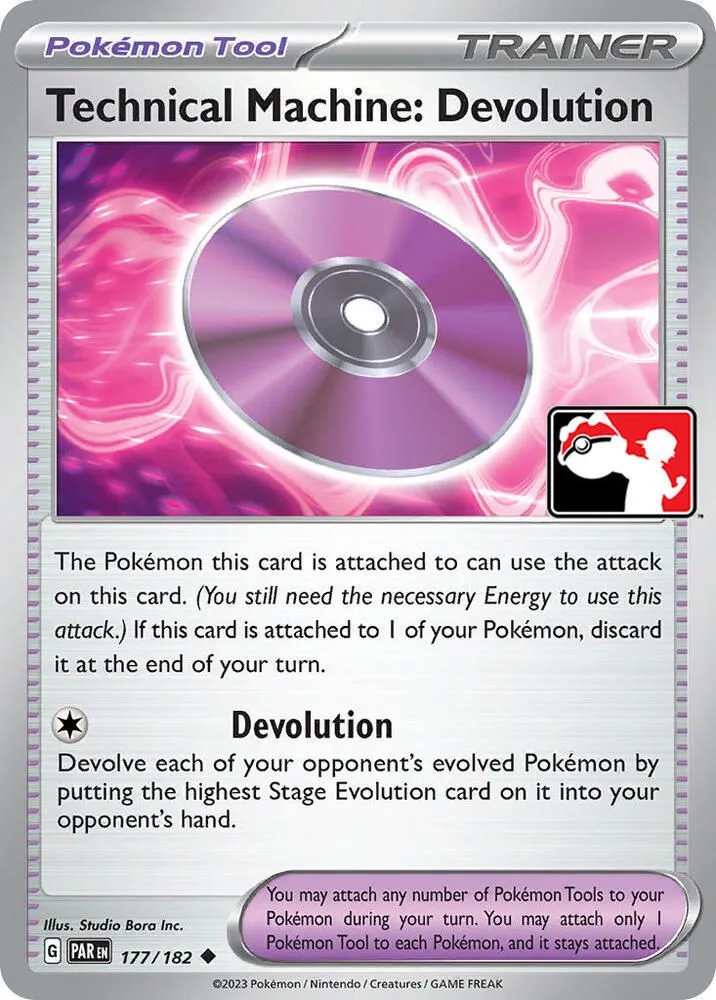 Technical Machine: Devolution — Prize Pack Series Cards — Pokemon