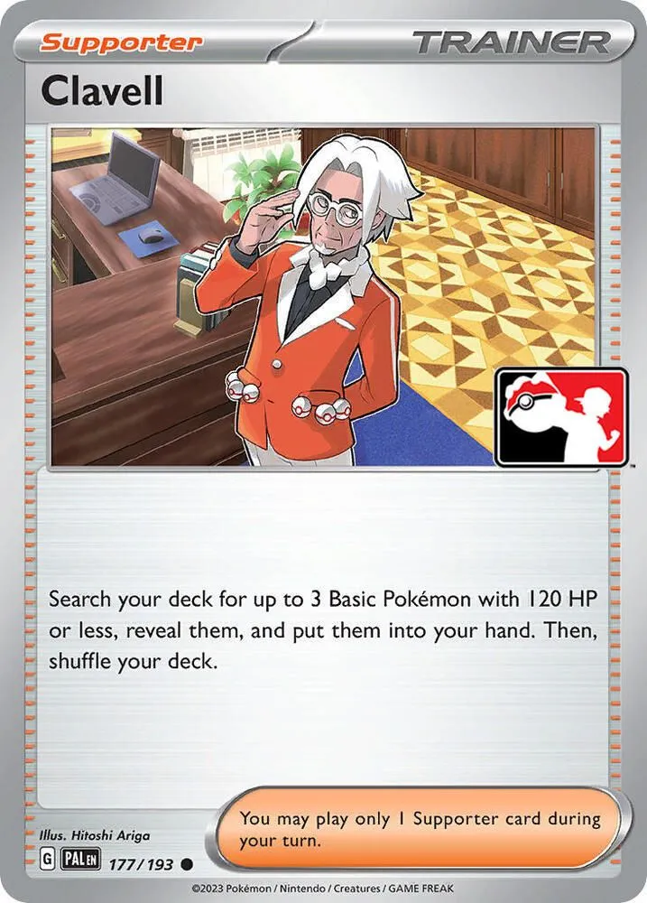 Clavell — Prize Pack Series Cards — Pokemon