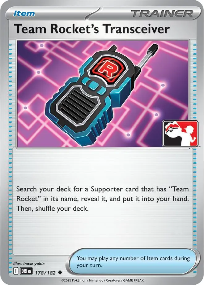 Team Rocket's Transceiver — Prize Pack Series Cards — Pokemon