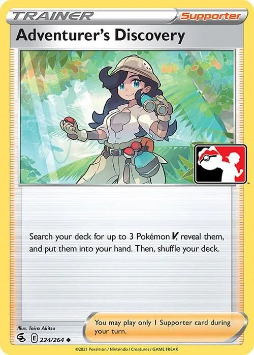 Adventurer's Discovery — Prize Pack Series Cards — Pokemon