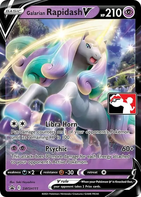 Galarian Rapidash V — Prize Pack Series Cards — Pokemon