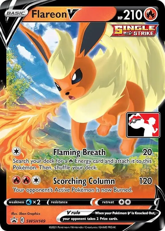 Flareon V — Prize Pack Series Cards — Pokemon