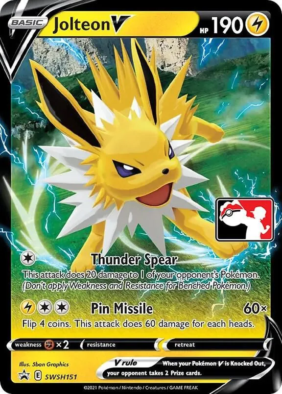Jolteon V — Prize Pack Series Cards — Pokemon