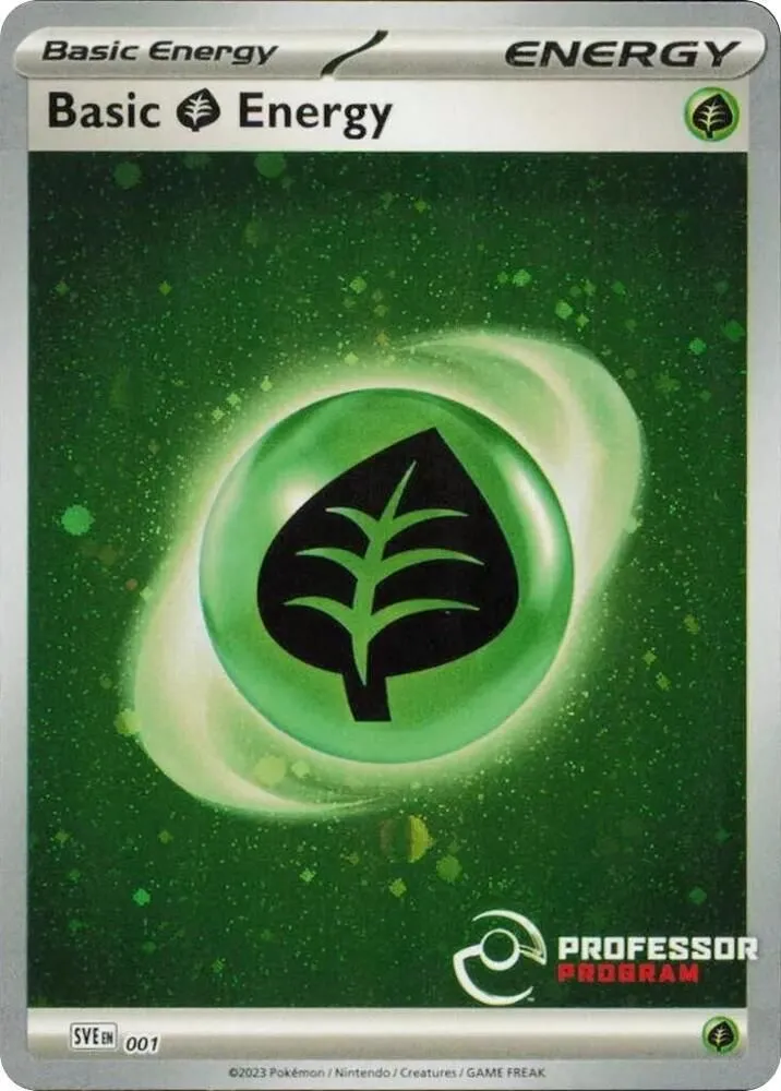 Énergie Plante — Professor Program Promos — Pokemon
