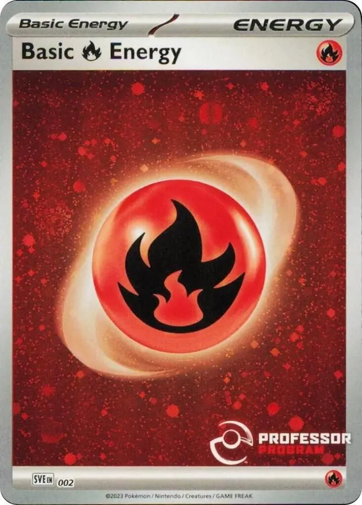Énergie Feu — Professor Program Promos — Pokemon
