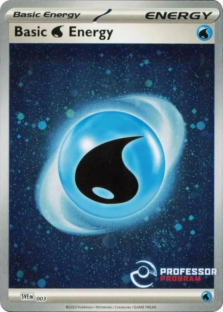 Énergie Eau — Professor Program Promos — Pokemon