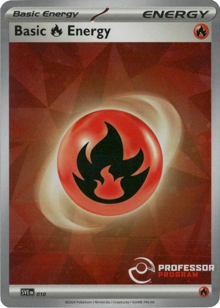 Énergie Feu — Professor Program Promos — Pokemon