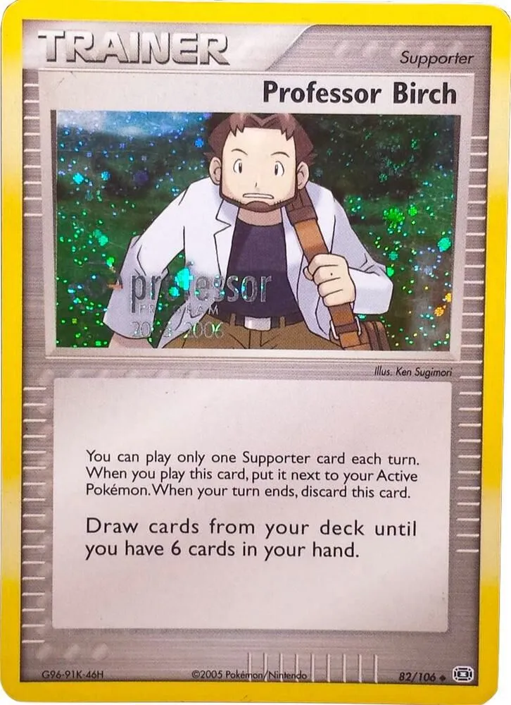 Professor Birch — Professor Program Promos — Pokemon
