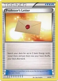 Professor's Letter — XY Trainer Kit: Sylveon & Noivern — Pokemon