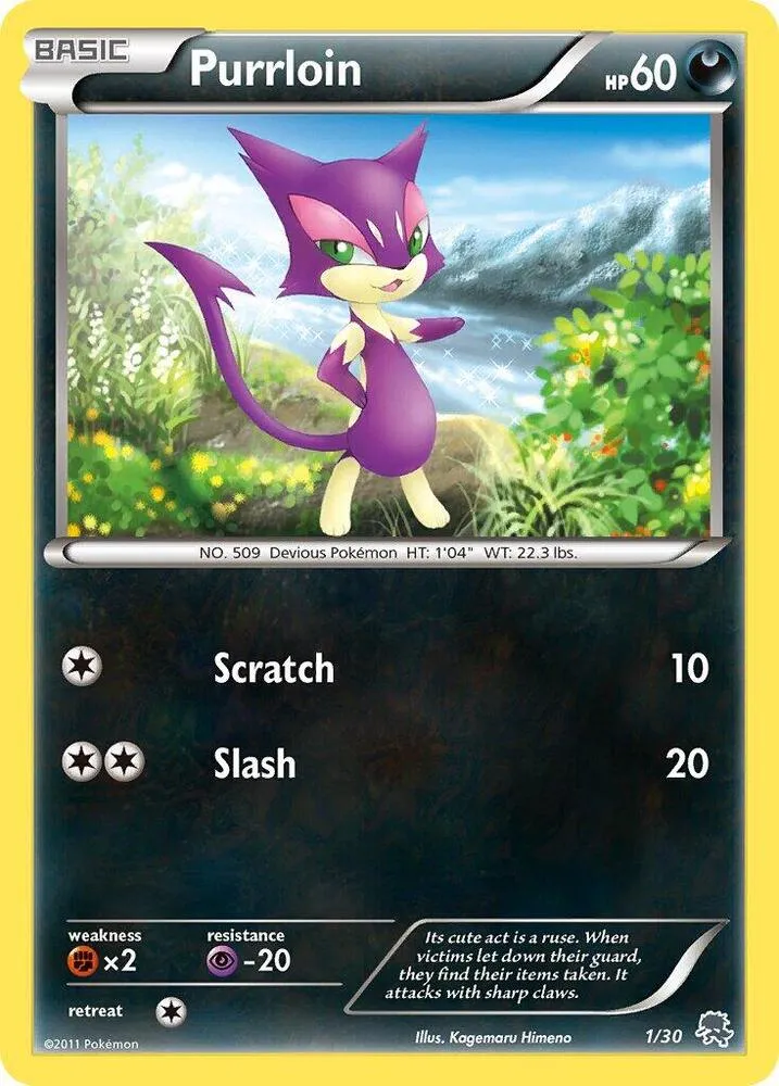 Purrloin — BW Trainer Kit: Excadrill & Zoroark — Pokemon