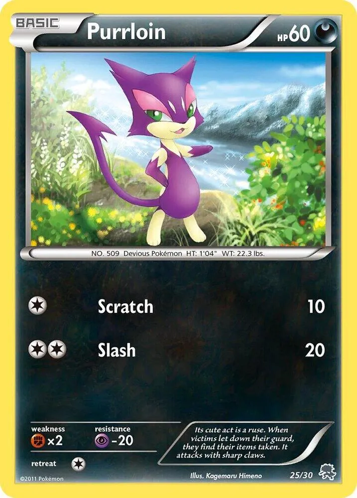 Purrloin — BW Trainer Kit: Excadrill & Zoroark — Pokemon